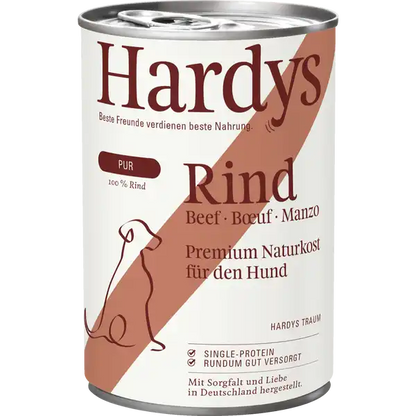 Hardys Traum Pur Rind Hundenaturkost 400g