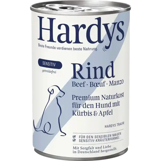 Hardys Traum Sensitiv Rind Hundenaturkost 400g