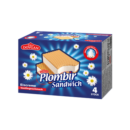 Dovgan Plombir Sandwich Eiscreme 4x180ml