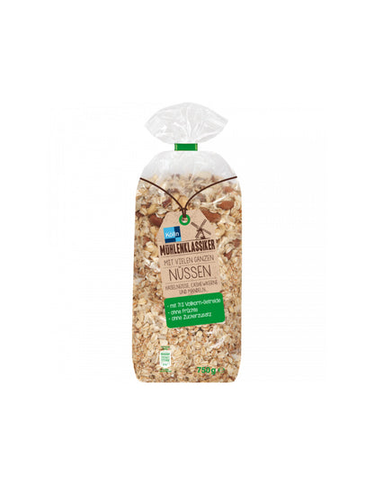 Mühlenklassiker Müsli mit Nüssen 750g