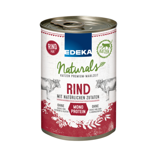 EDEKA Naturals Monoprotein Rind für Katzen 400g