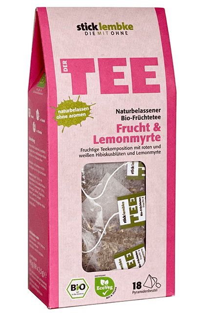 Bio Stick&Lembke Naturbelassener Früchtetee Lemonmyrte 18ST 45g