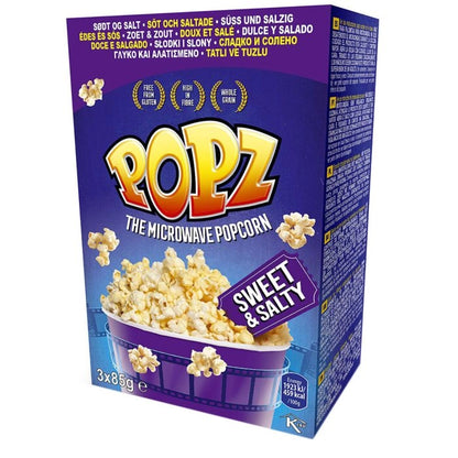 Popz Mikrowellen Popcorn Sweet&Salt 255g