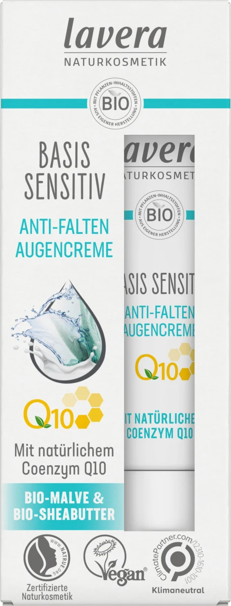 Lavera Basis Sensitiv Anti-Falten Augencreme Q10 15ml