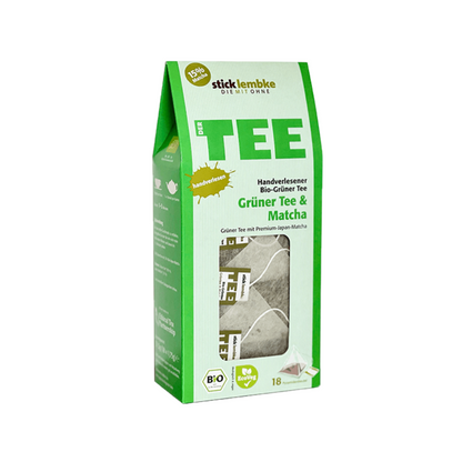 Bio Stick&Lembke Naturbelassener Grüntee & Matcha 18ST 31,5g