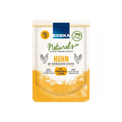 EDEKA Herzstücke Naturals Cat Huhn und Löwenzahn mit Lachsöl 85g