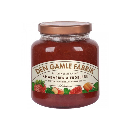 Den Gamle Fabrik Fruchtaufstrich Rhabarber&Erdbeere 380g