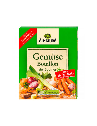 Bio Alnatura Gemüsebouillonwürfel ohne Hefe für 3l 66g
