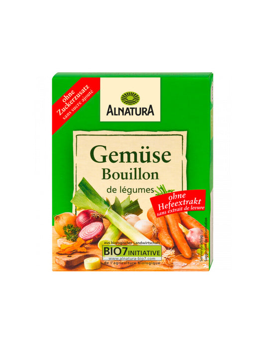 Bio Alnatura Gemüsebouillonwürfel ohne Hefe für 3l 66g