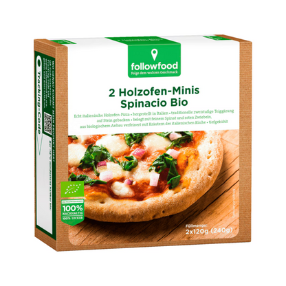 Bio Followfood Holzofen Minis Spinacio 240g