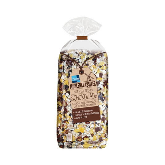 Mühlenklassiker Müsli mit viel feiner Schokolade 750g