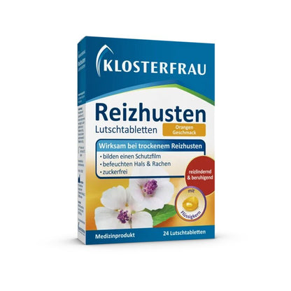 Klosterfrau Reizhusten Lutschtabletten Orange zuckerfrei 24ST