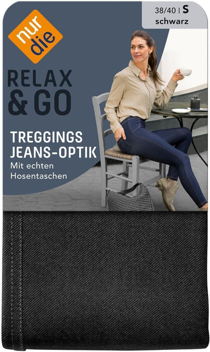 nur die Damen Treggings schwarz 1 Gr.42/44