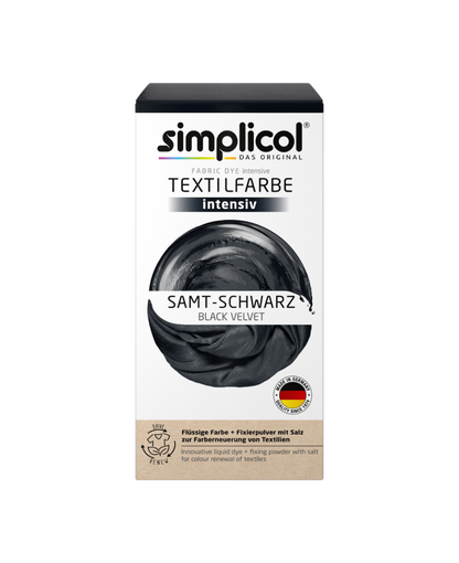 Simplicol Textilfarbe Intensiv samt-schwarz
