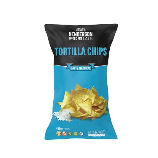 Henderson&Son Tortilla Chips Salty Natural 450g
