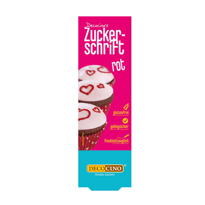Decocino Zuckerschrift rot 18g