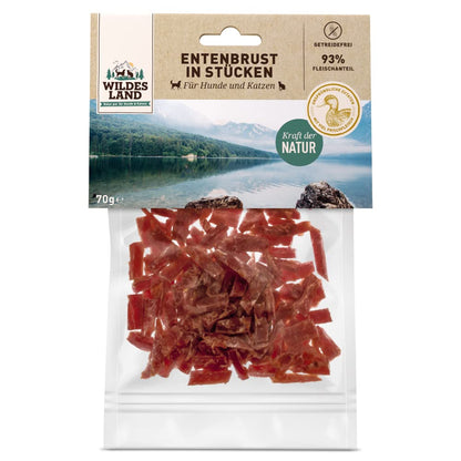 Wildes Land Katzen Snack Entenbrust 70g