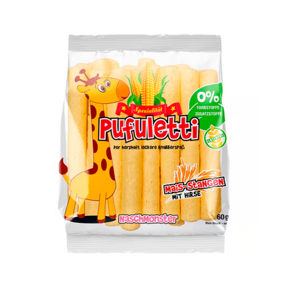 Pufuletti Maisstangen mit Hirse 60g