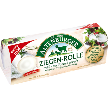 Der Grüne Altenburger Ziegen-Camembert Rolle 45% Vollfettstufe 150g