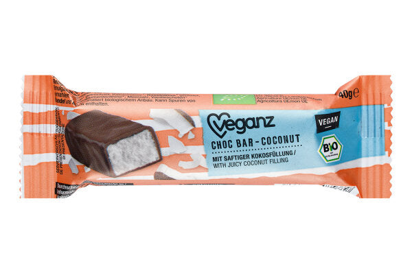 Bio Veganz Choc Bar Coconut 40g