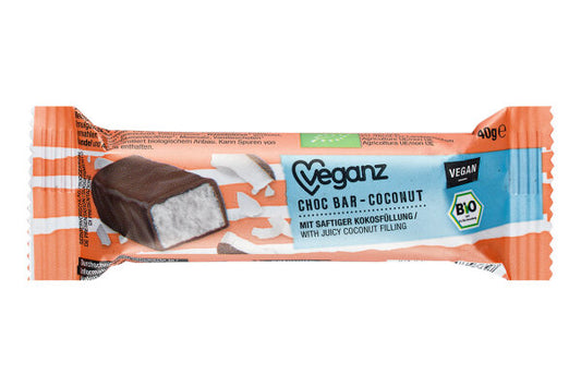 Bio Veganz Choc Bar Coconut 40g
