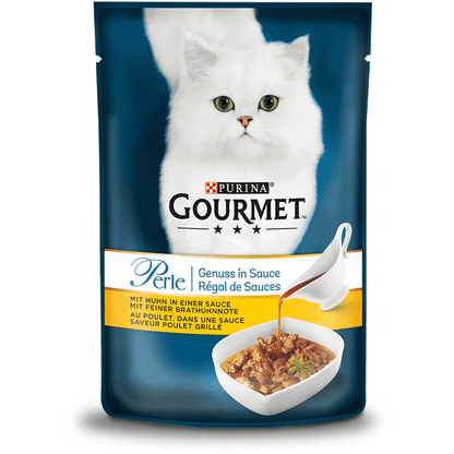 Gourmet Perle Genuss in Sauce mit Huhn 85g