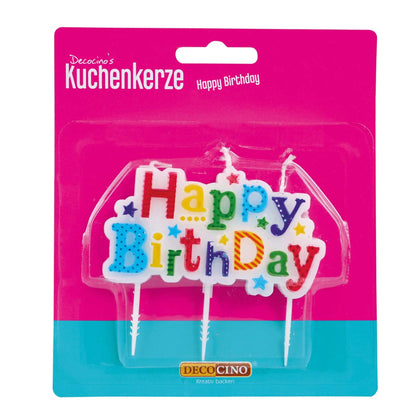 Dekoback Kuchenkerze Happy Birthday
