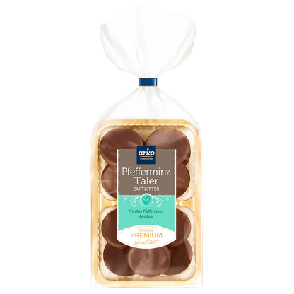 Arko Pfefferminztaler Zartbitter 125g