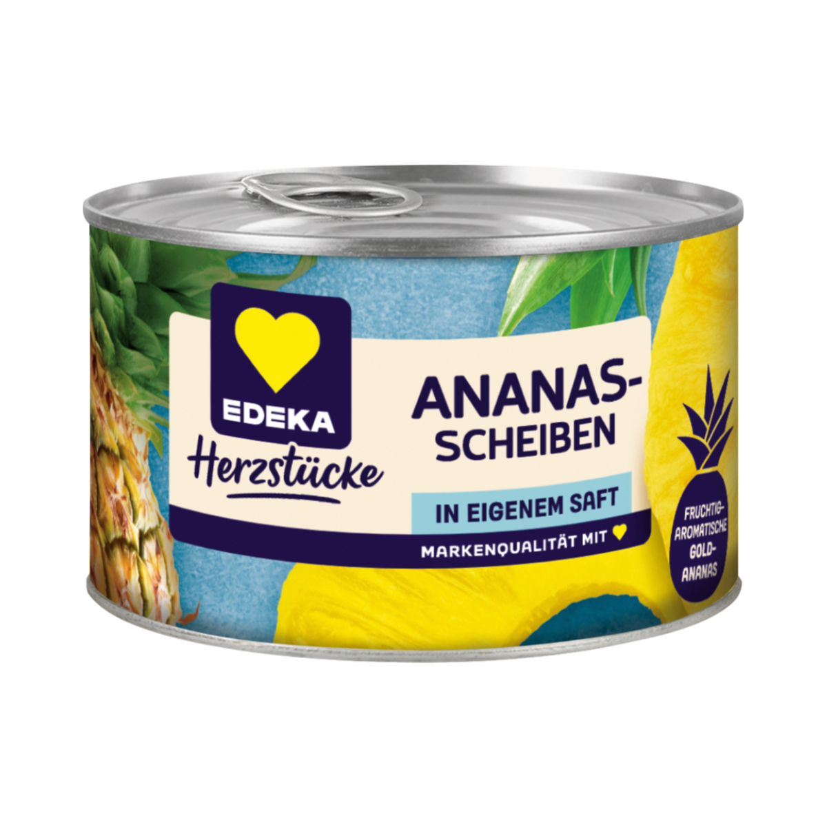 EDEKA Herzstücke Ananas Scheiben in Saft 227g