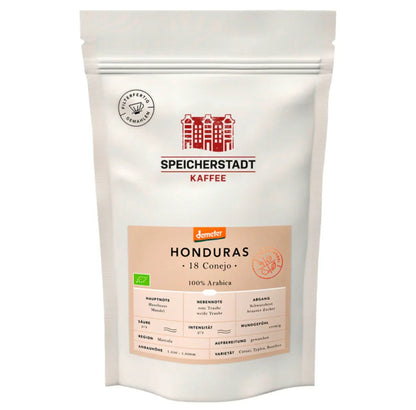 Demeter Speicherstadt Kaffee Honduras 18 Conejos gemahlen 250g
