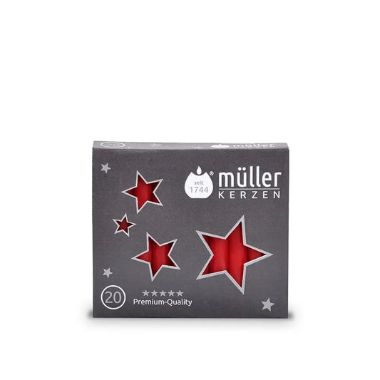 Müller Kerzen Baumlichte rot 20ST