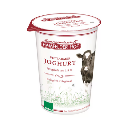 Bio Hamfelder Hof Joghurt Natur 1,8% 500g