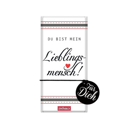 Steinbeck Schokolade Lieblingsmensch 100g