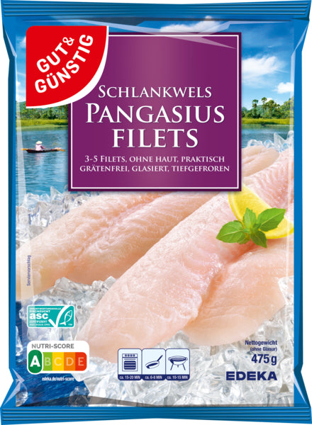 ASC GUT&GÜNSTIG Pangasiusfilets netto 475g
