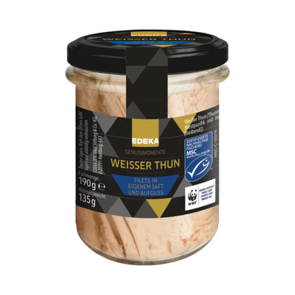 MSC EDEKA Genussmomente Filets vom Weißen Thunfisch in eigenem Saft 190g