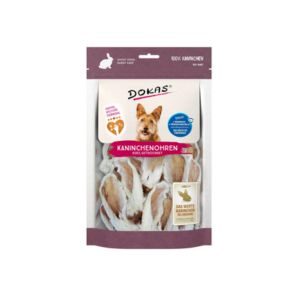 Dokas Kaninchenohren mit Fell getrocknet 100g