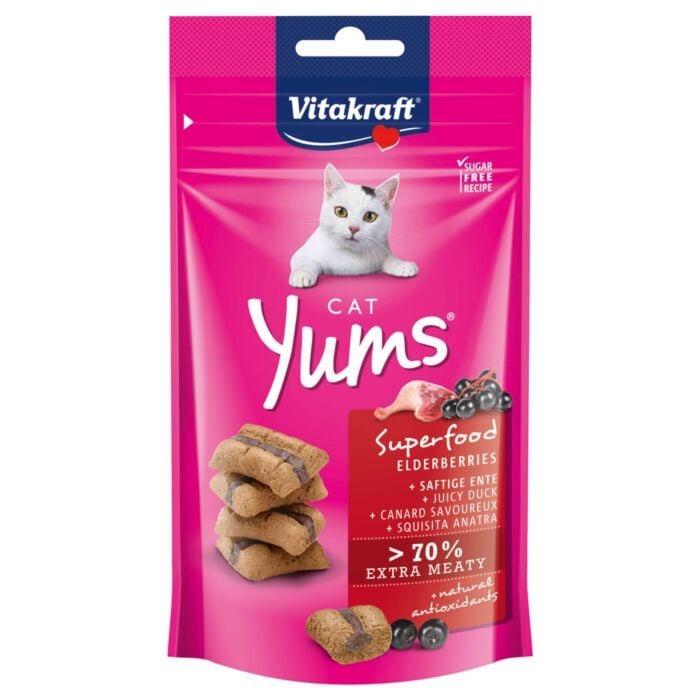 Vitakraft Cat Yums+Superfood Holunder 40g