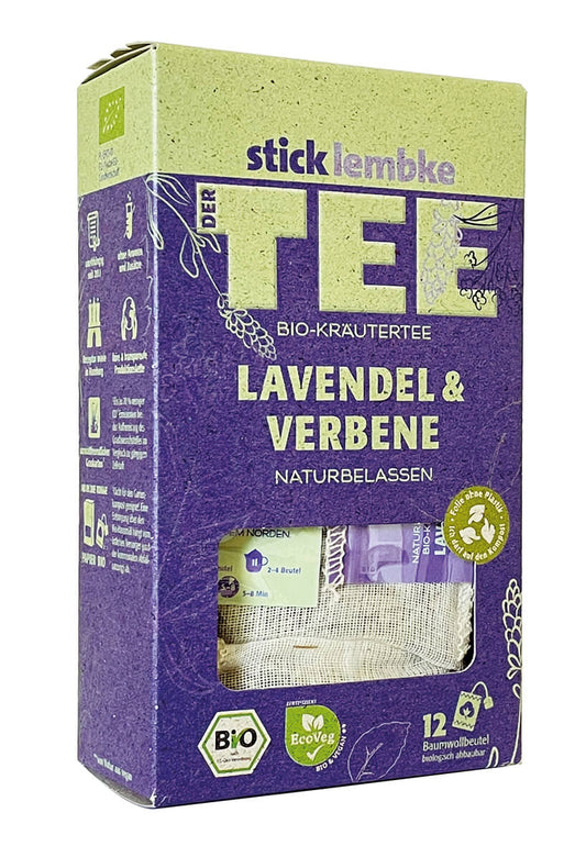 Bio Stick&Lembke Kräutertee Lavendel & Verbene 12ST 30g