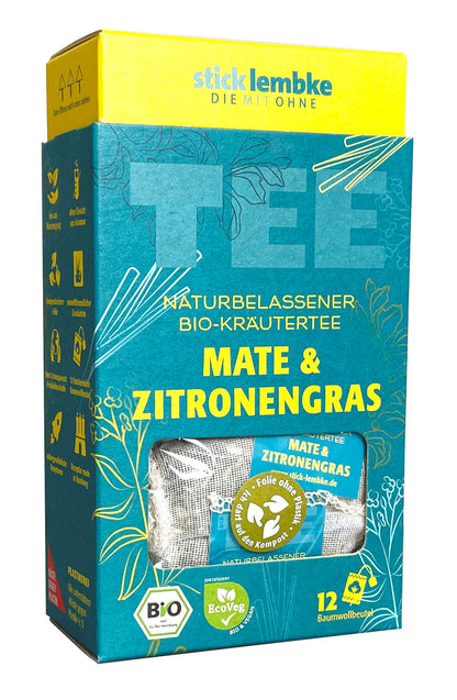 Bio Stick&Lembke Kräutertee Mate & Zitronengras 12ST 30g