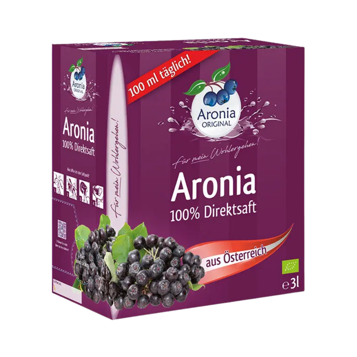 Bio Aronia Direktsaft 100% 3l
