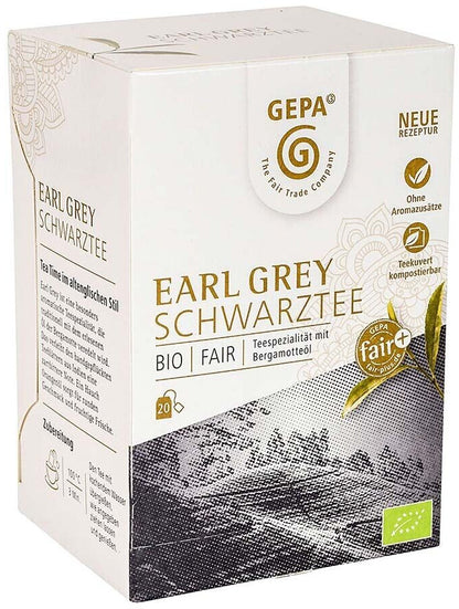 Bio Gepa Schwarztee Earl Grey 20ST 34g