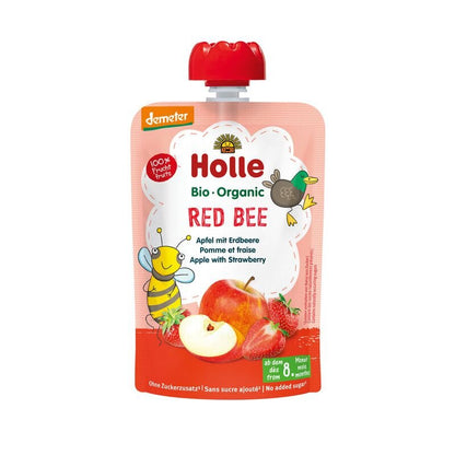 Demeter Holle Red Bee Apfel mit Erdbeere 100g