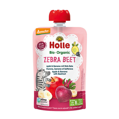 Demeter Holle Zebra Beet Apfel,Banane&Rote Bete 100g