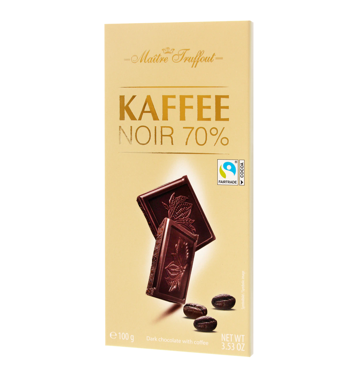 Maitre Truffout Zartbitterschokolade mit Kaffee 100g