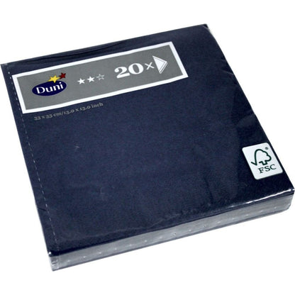 Duni Servietten Rice blue 3-lagig 33x33cm 20ST