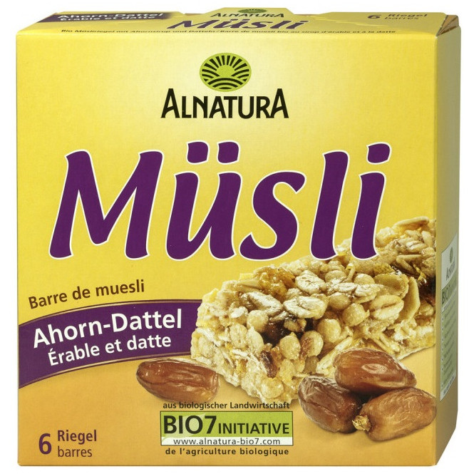 Bio Alnatura Müsli-Riegel Ahorn-Dattel 150g
