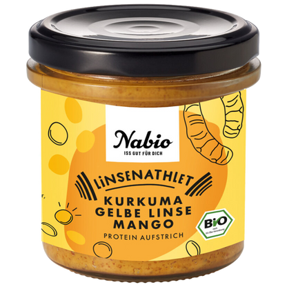 Bio Nabio Protein-Aufstrich Gelbe Linse Kurkuma 140g