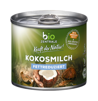 Bio Zentrale Kokosmilch fettreduziert 200ml
