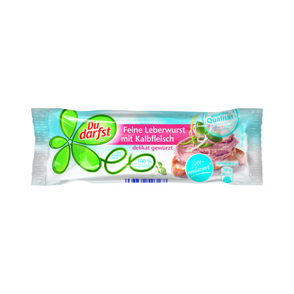 Du Darfst Feine Kalbfleisch Leberwurst 100g