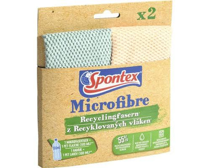 Spontex Mikrofasertuch Recyclingfasern 2ST